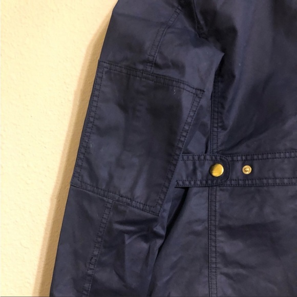 J. CREW Coated Navy Downtown Field Utility Jacket S $148 - Picture 4 of 4